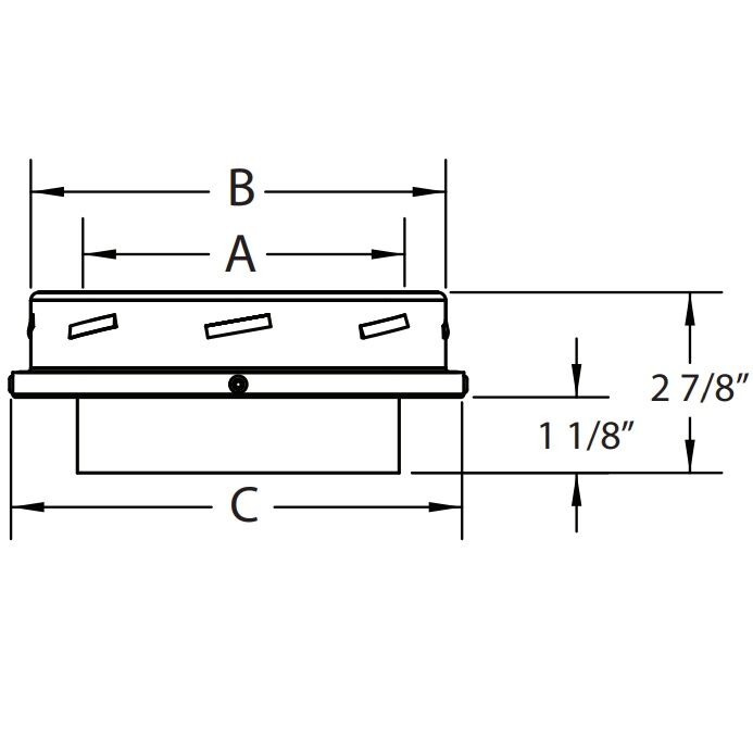DuraVent DuraTech Finishing Collar With Adapter, 6-In