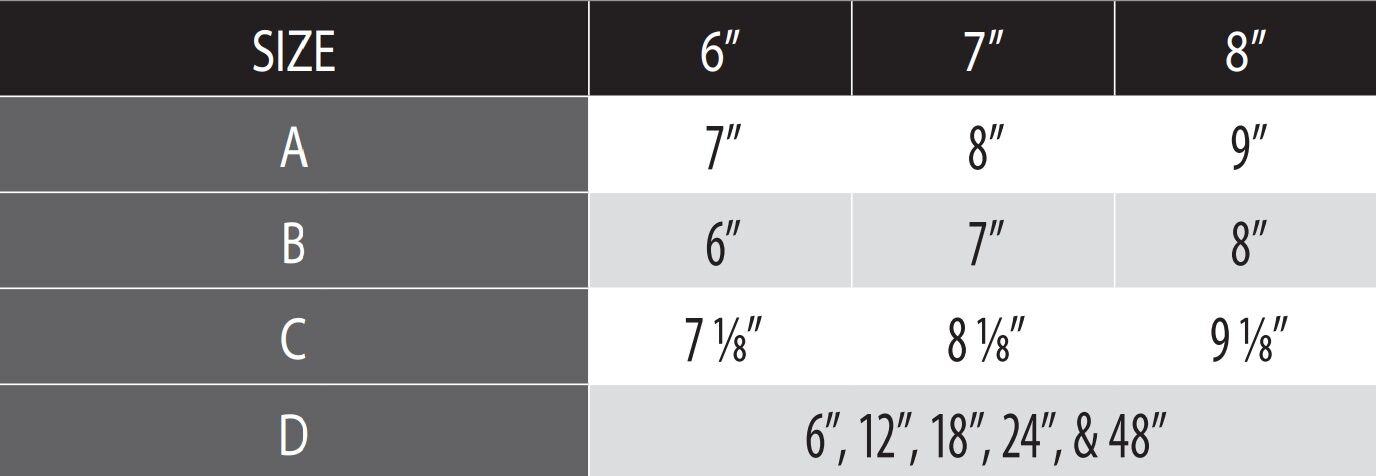 DuraVent DVL Double-Wall Black Pipe, 6-In x 12-In