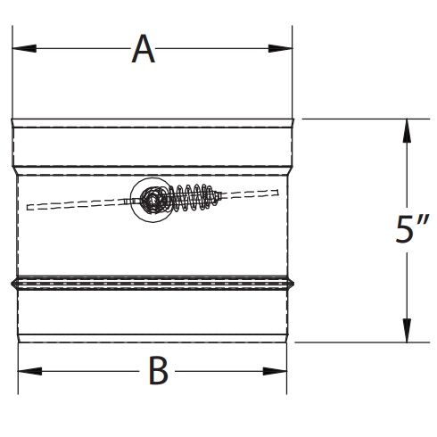 DuraVent DVL Adapter Section, 6-In
