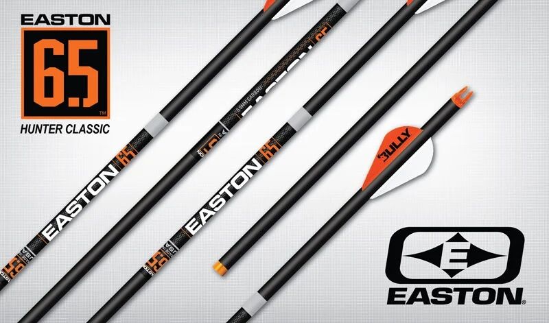 Easton Archery 6.5mm Hunter Classic 400 Arrow, 31-In, 6-Pk