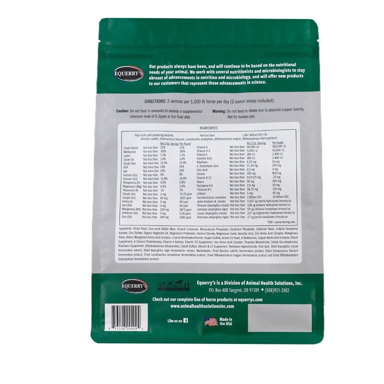 Equerry's Plus Meal Equine Supplement, 5-Lb