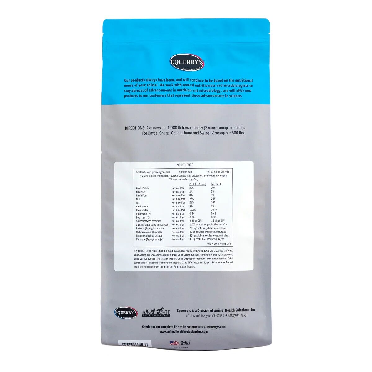 Equerry's Large Animal Probiotic Supplement, 20-Lb