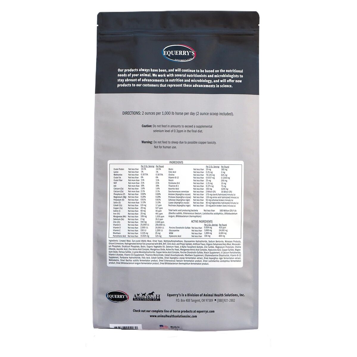 Equerry's Combined RX 4-Way Equine Supplement, 20-Lb