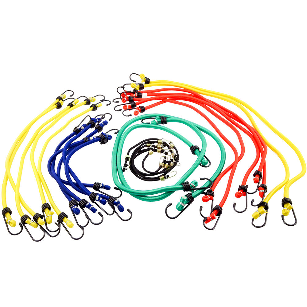 25 Pack Assorted Jar Of Bungey Cords