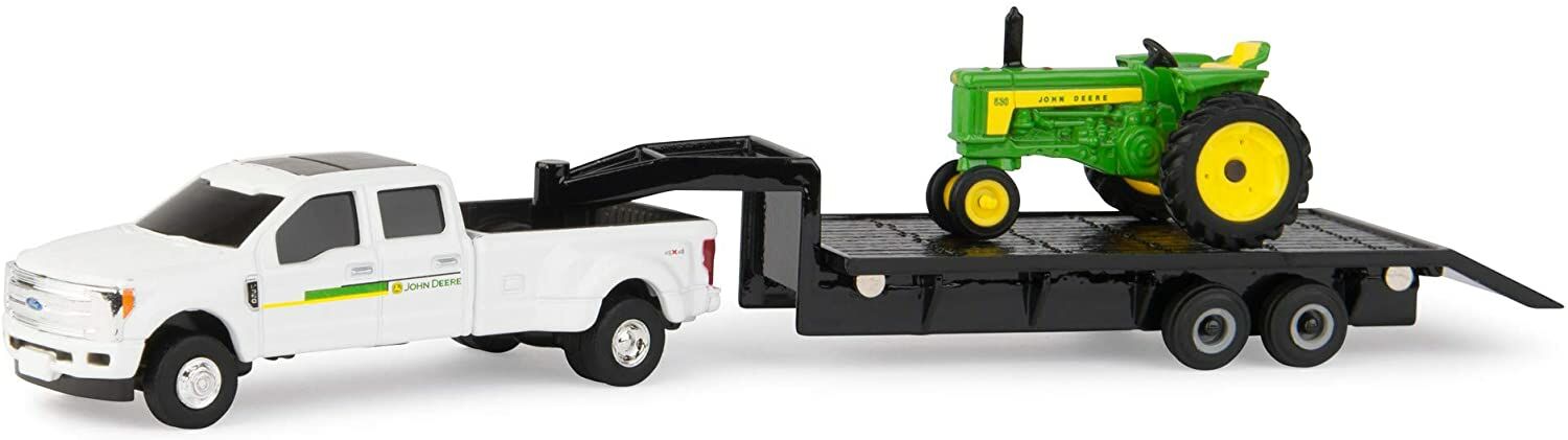 1:64 530 Tractor And Ford F350 Dually With 5Th Wheel Trailer