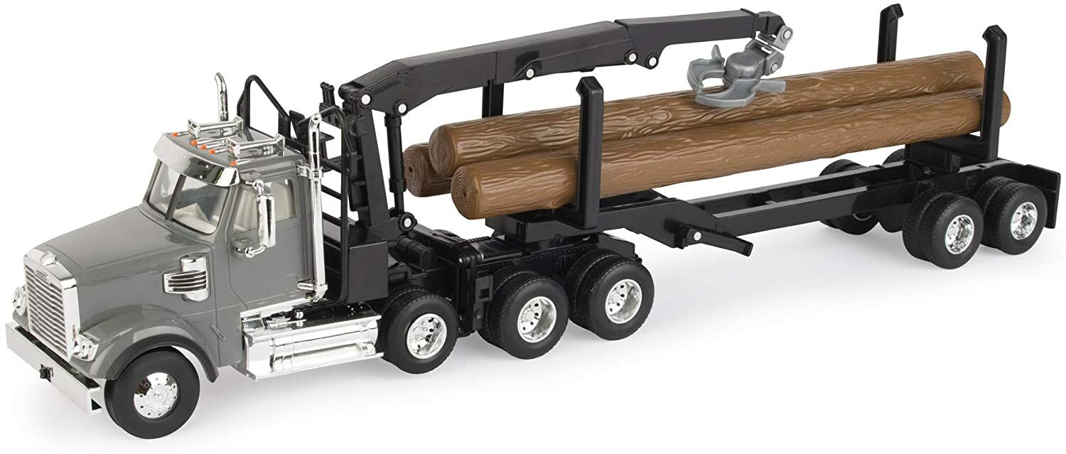 Freightliner 1:32 Scale 122Sd Logging Truck With Logging Trailer
