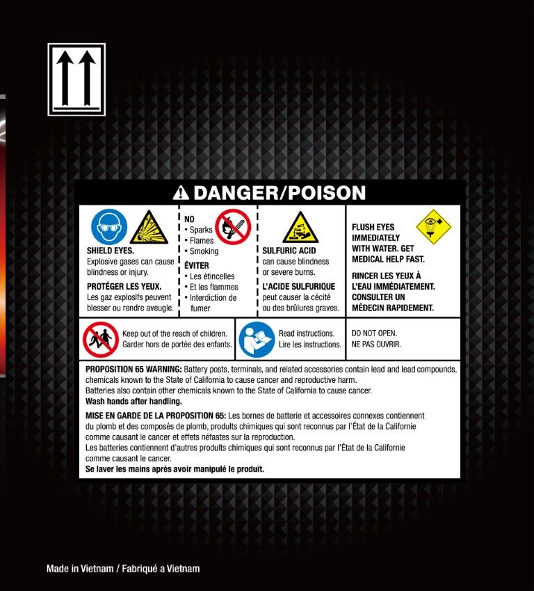 Durastart Rugged AGM Powersport Battery