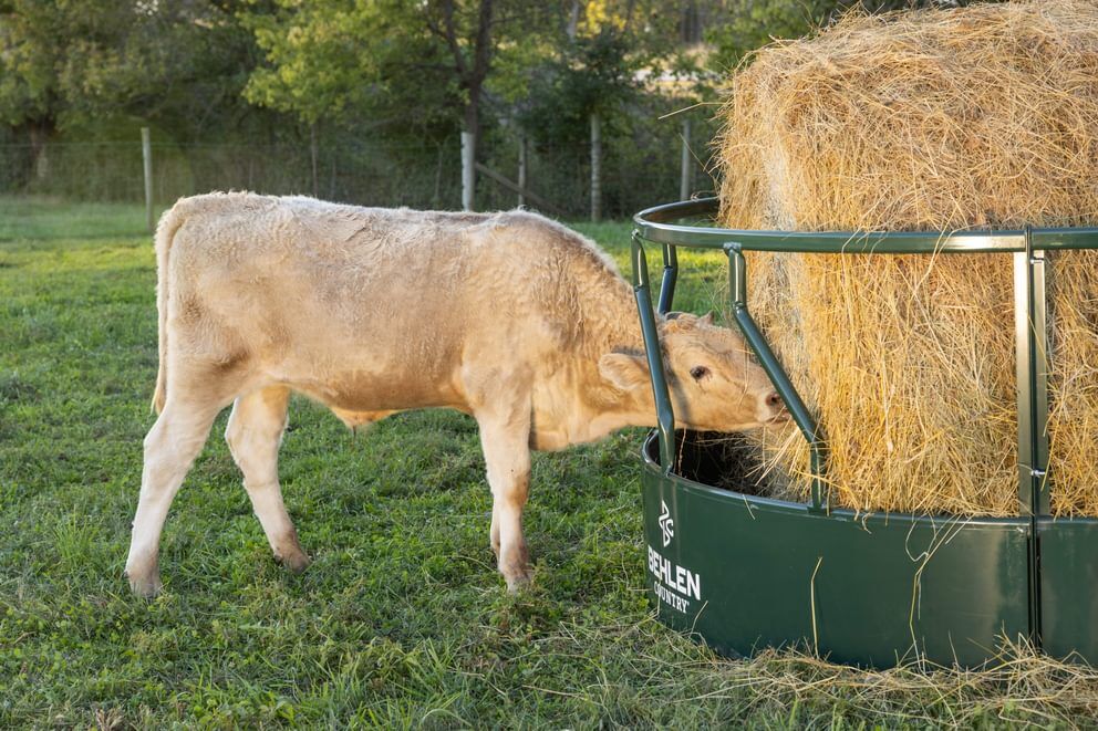 Behlen Country Green Hay Guard Round Bale Feeder, 8-Ft