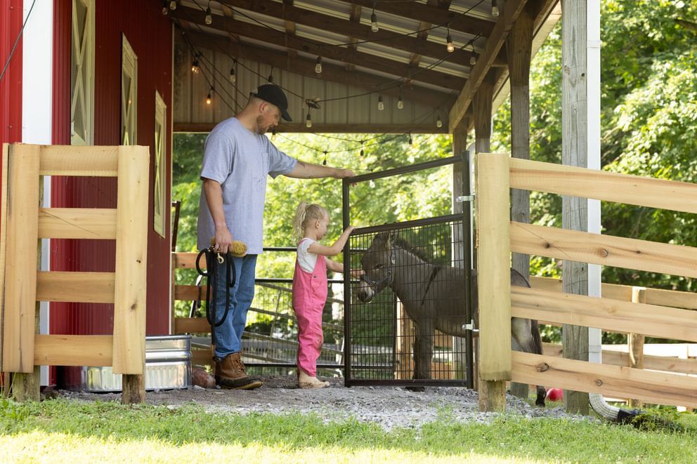 Behlen Country Gray Frontier Gate, 10-Ft x 50-In