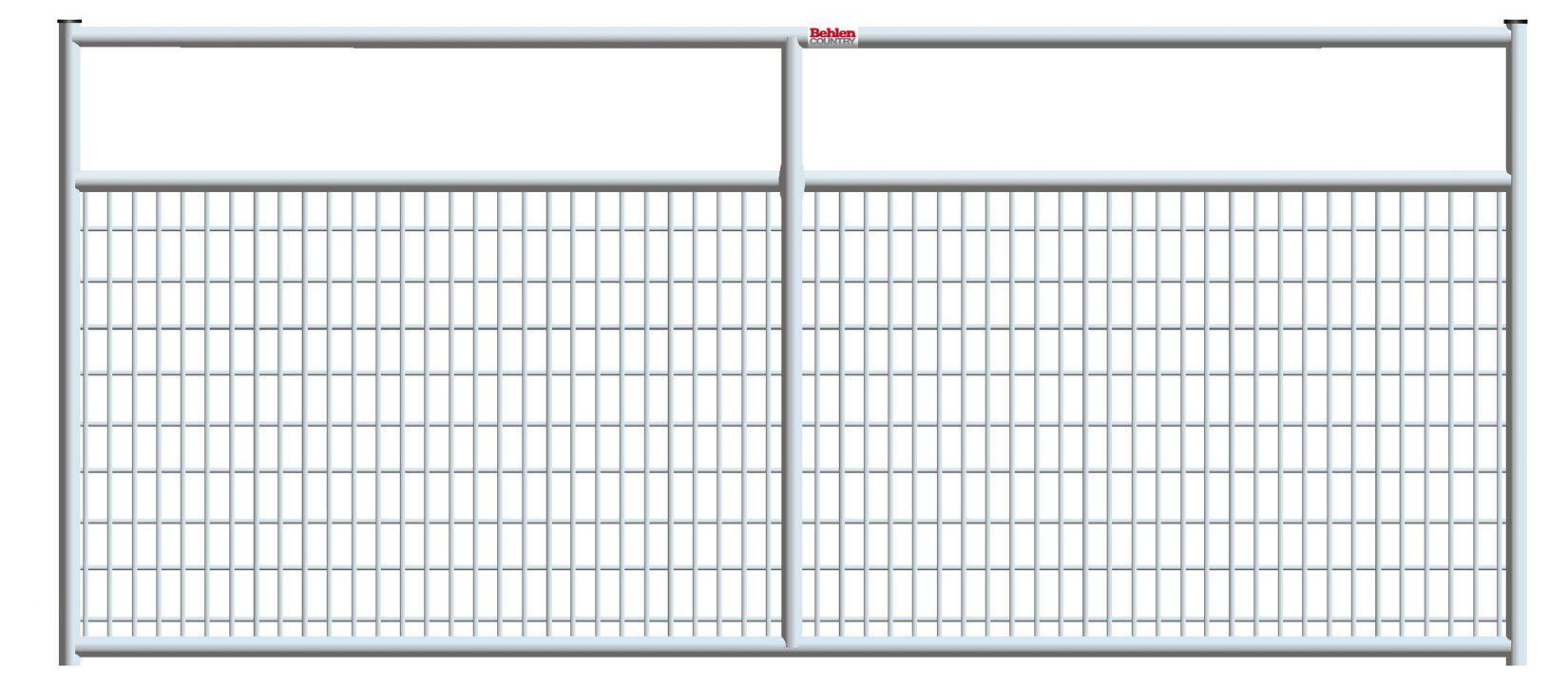 10-Ft Mesh Gate in Galvanized