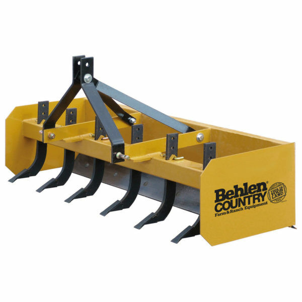 6′ Heavy Duty Box Blade 3 Point Attachments Behlen Mfg. Co