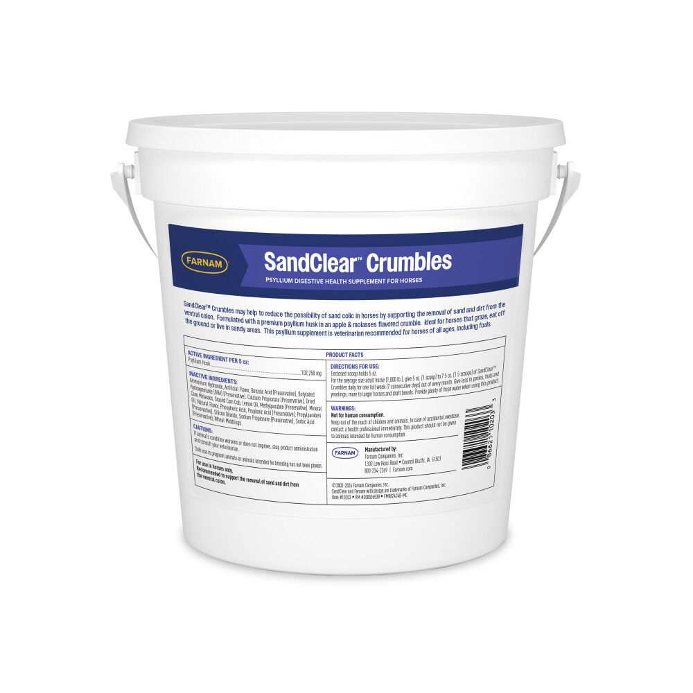 Farnam SandClear Natural Psyllium Crumbles, 3-Lb