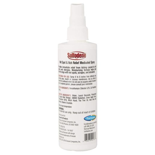 Sulfodene Medicated Hot Spot Itch Relief Spray for Dogs, 8-Oz