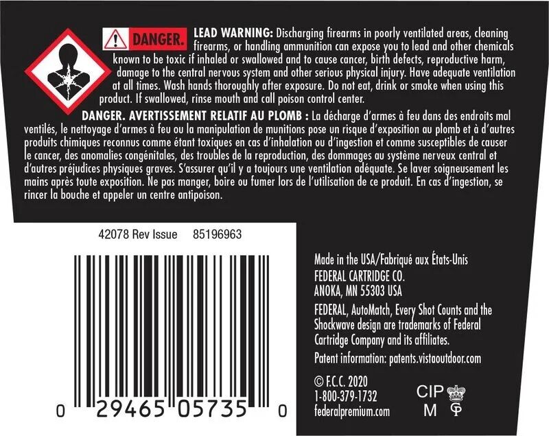 Federal Champion Training .22 LR, 40 Grain Lead Round Nose Rifle Ammo, 325-Rd