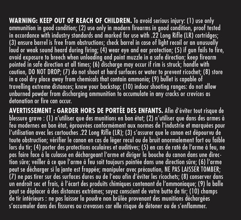 Federal Champion Training .22 LR, 40 Grain Lead Round Nose Rifle Ammo, 325-Rd