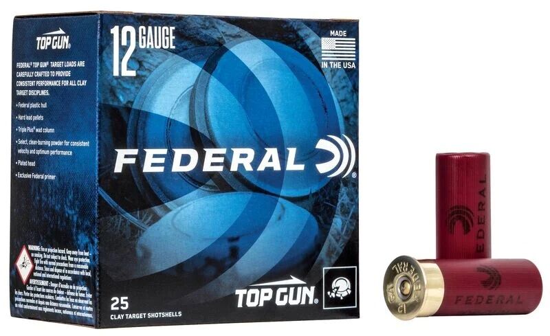 Federal Top Gun 12 Gauge 2 3/4" #7.5 Shot, 1 1/8-Oz, 25-Rd