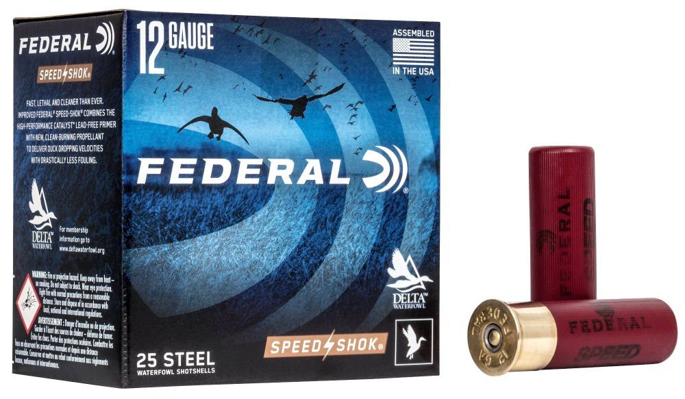 Federal Speed-Shok 12 Gauge 3" BB Shot, 1 1/4-Oz, 25-Rd