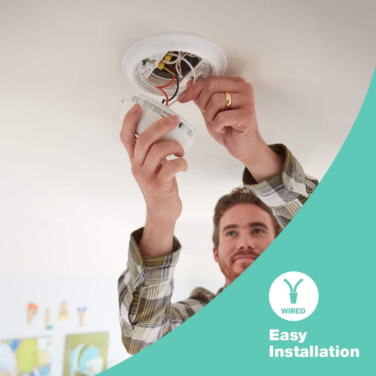 First Alert Hardwired Electric Combination Smoke/CO Alarm With Adapter Plugs