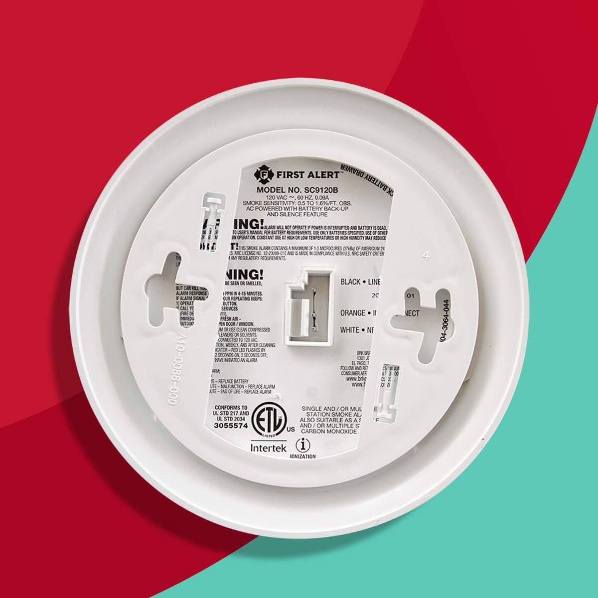 First Alert Hardwired Electric Combination Smoke/CO Alarm With Adapter Plugs