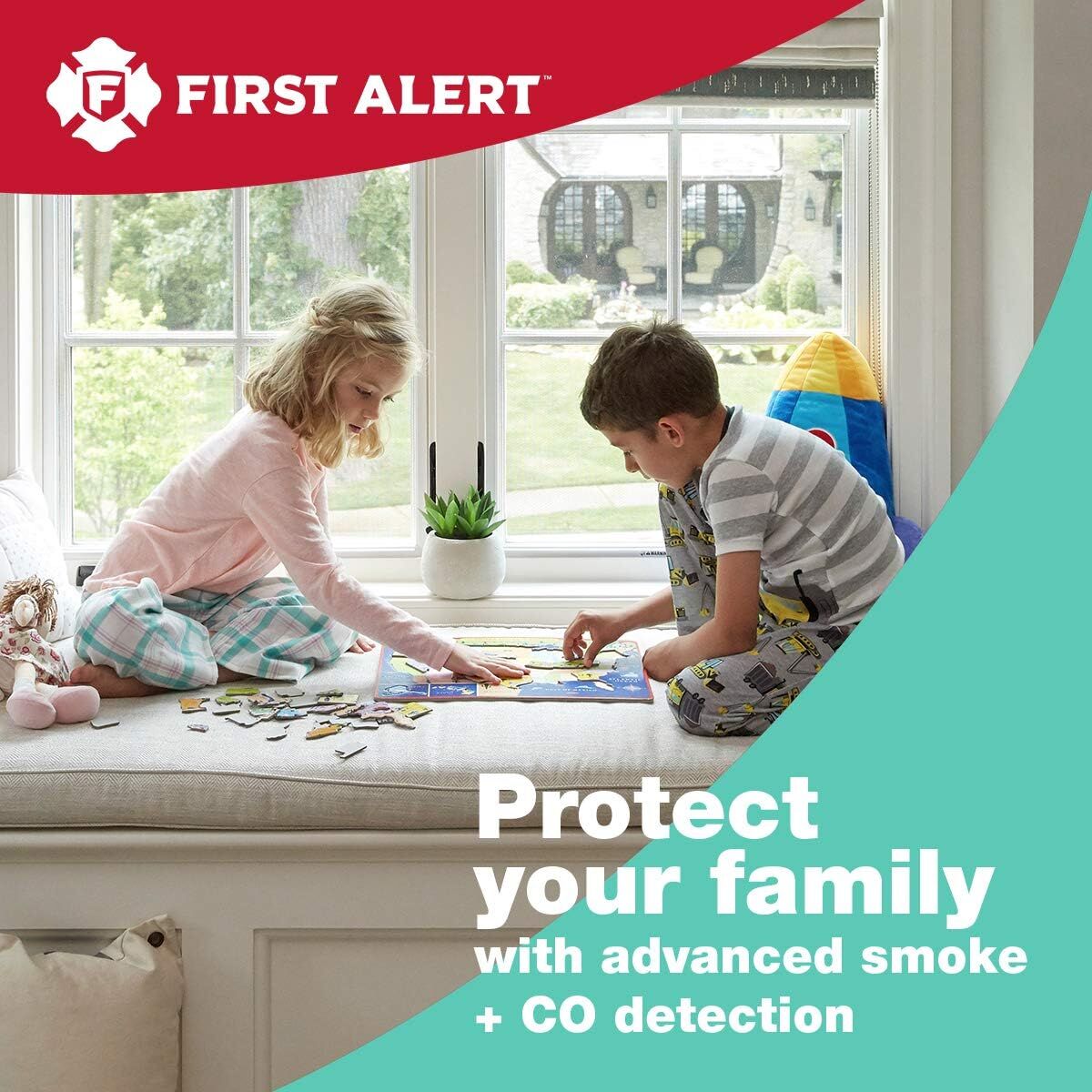 First Alert Hardwired Electric Combination Smoke/CO Alarm With Adapter Plugs