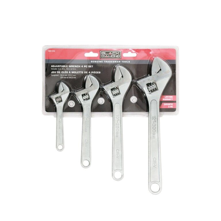 Black Diamond Adjustable Wrench Set, 4-Pc