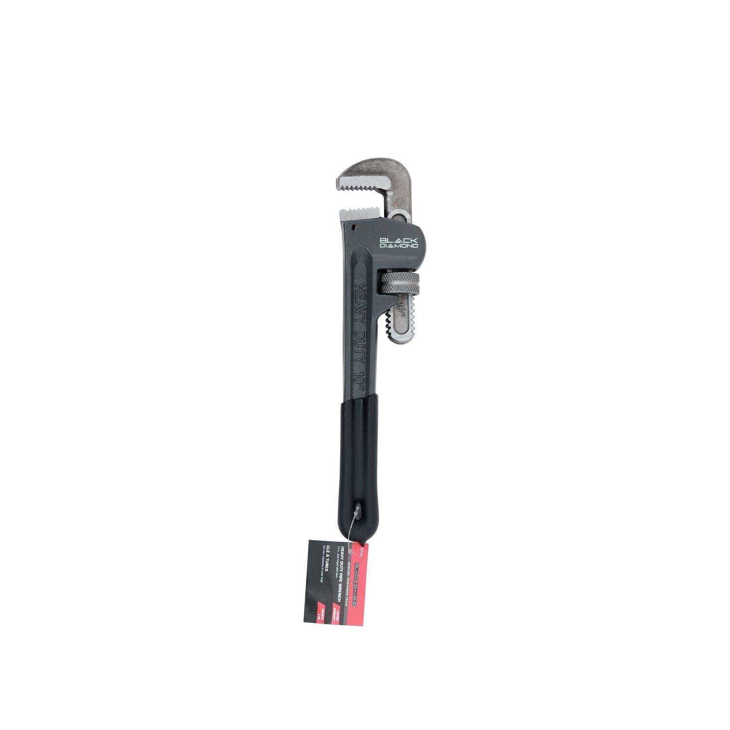 Black Diamond Heavy Duty Pipe Wrench, 10-In