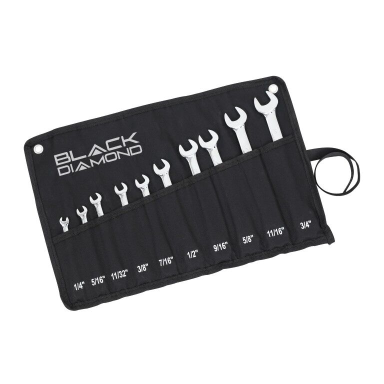 Black Diamond SAE Ratcheting Wrench Set, 10-Pc