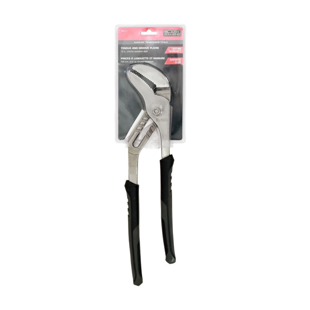 Black Diamond Tongue & Groove Pliers, 16-In
