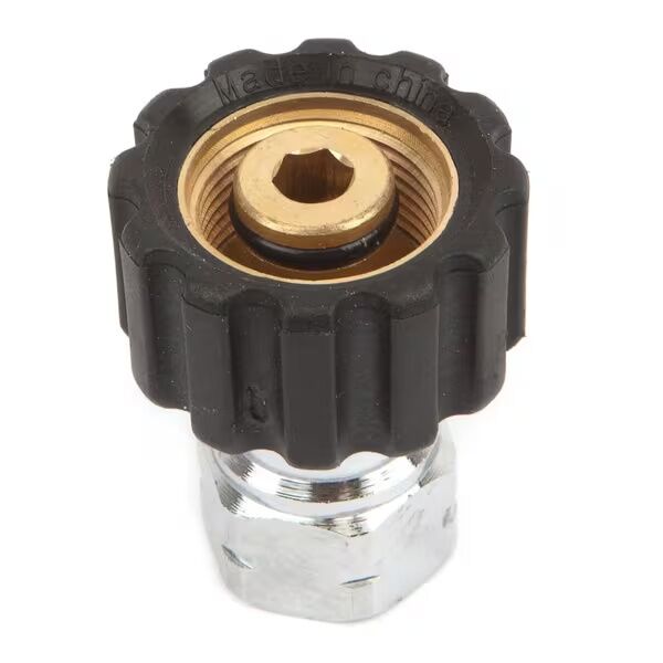 Forney Industries Pressure Washer Screw Coupling, M22F x 1/4 in. FNPT