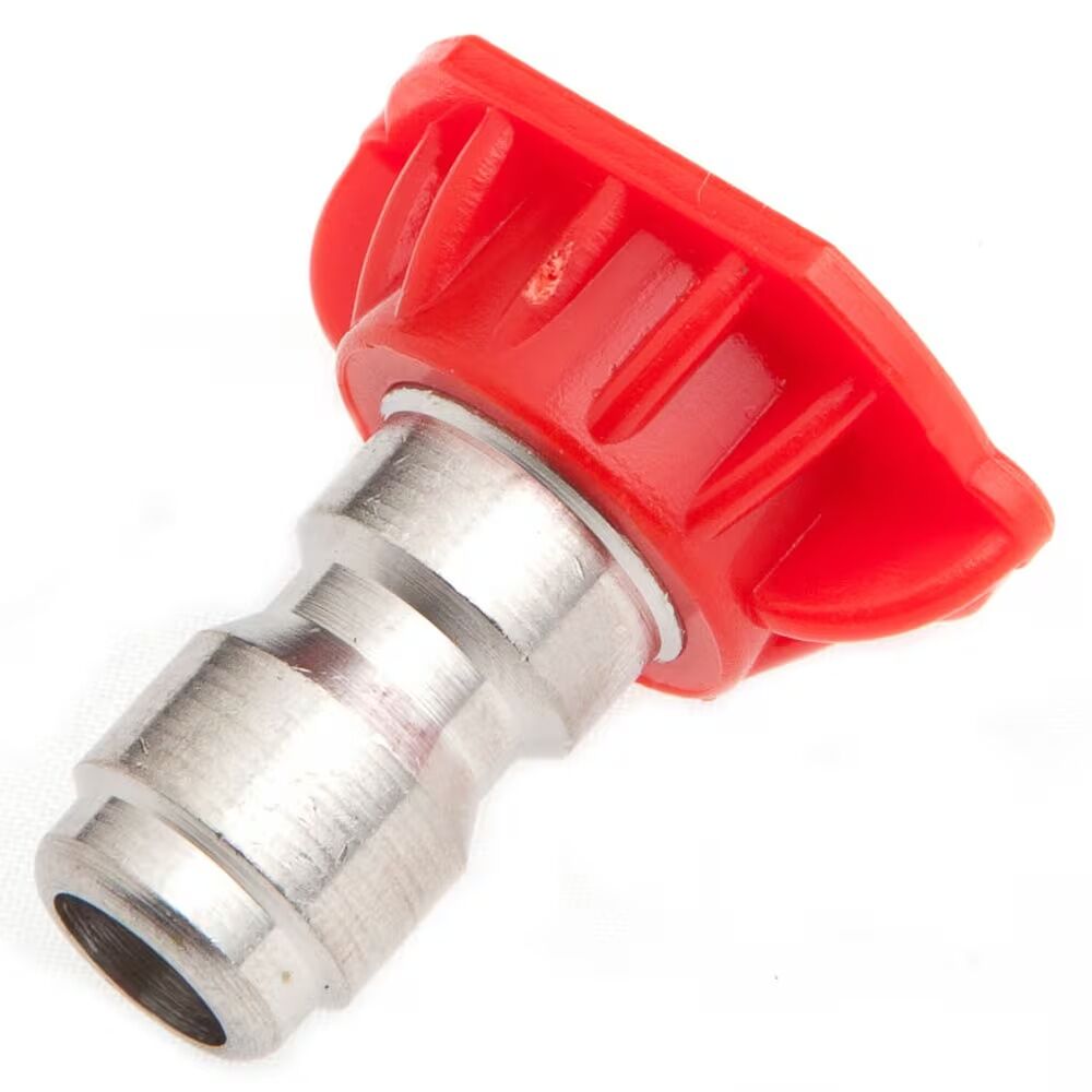 Forney Industries Red Pressure Washer Blasting Nozzle, 0° x 4.5 mm.