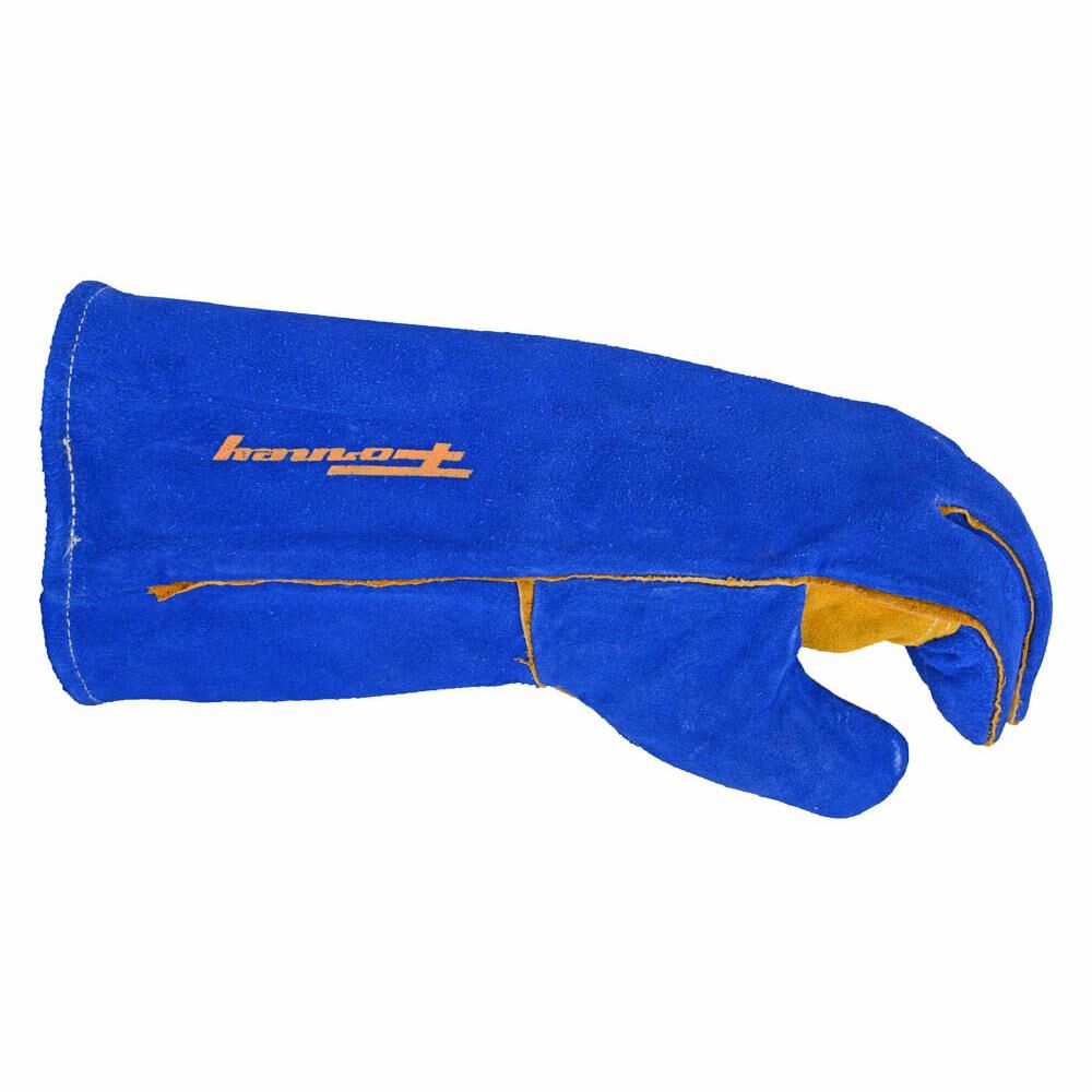 Blue Leather Welding Gloves (Men's L)