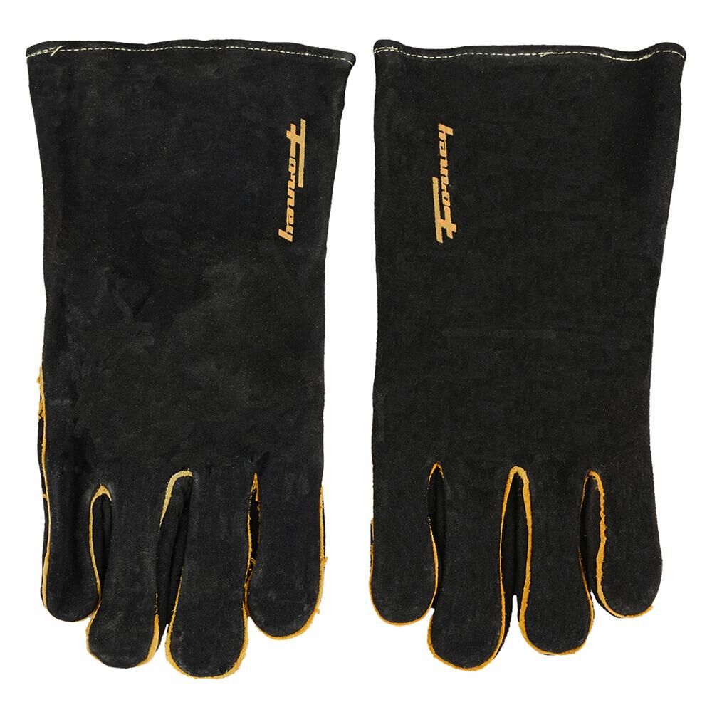 Black Leather Welding Gloves (Men's L)