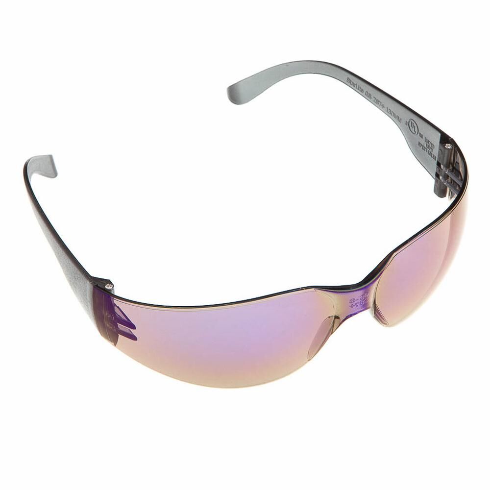 Safety Glasses, Blue Mirror Lens