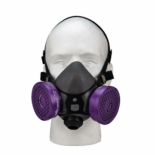 P100 High Efficiency Dual Cartridge Half Mask Respirator