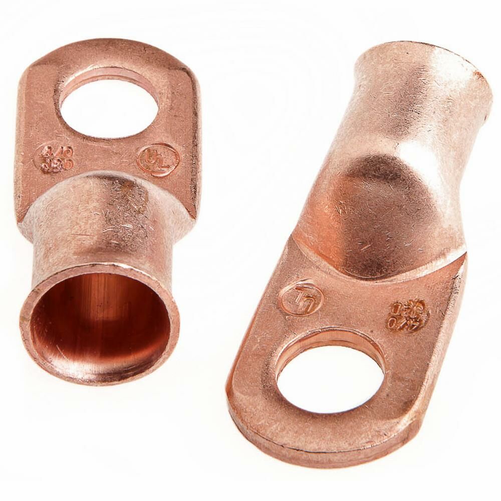 Lug For #4/0 Cable, 1/2" Stud, Premium Copper