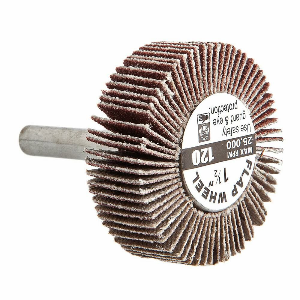Flap Wheel, Shank Mounted, 1-1/2" X 1/2"