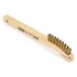 Scratch Brush With Curved Handle, Brass, 2 X 9 Rows