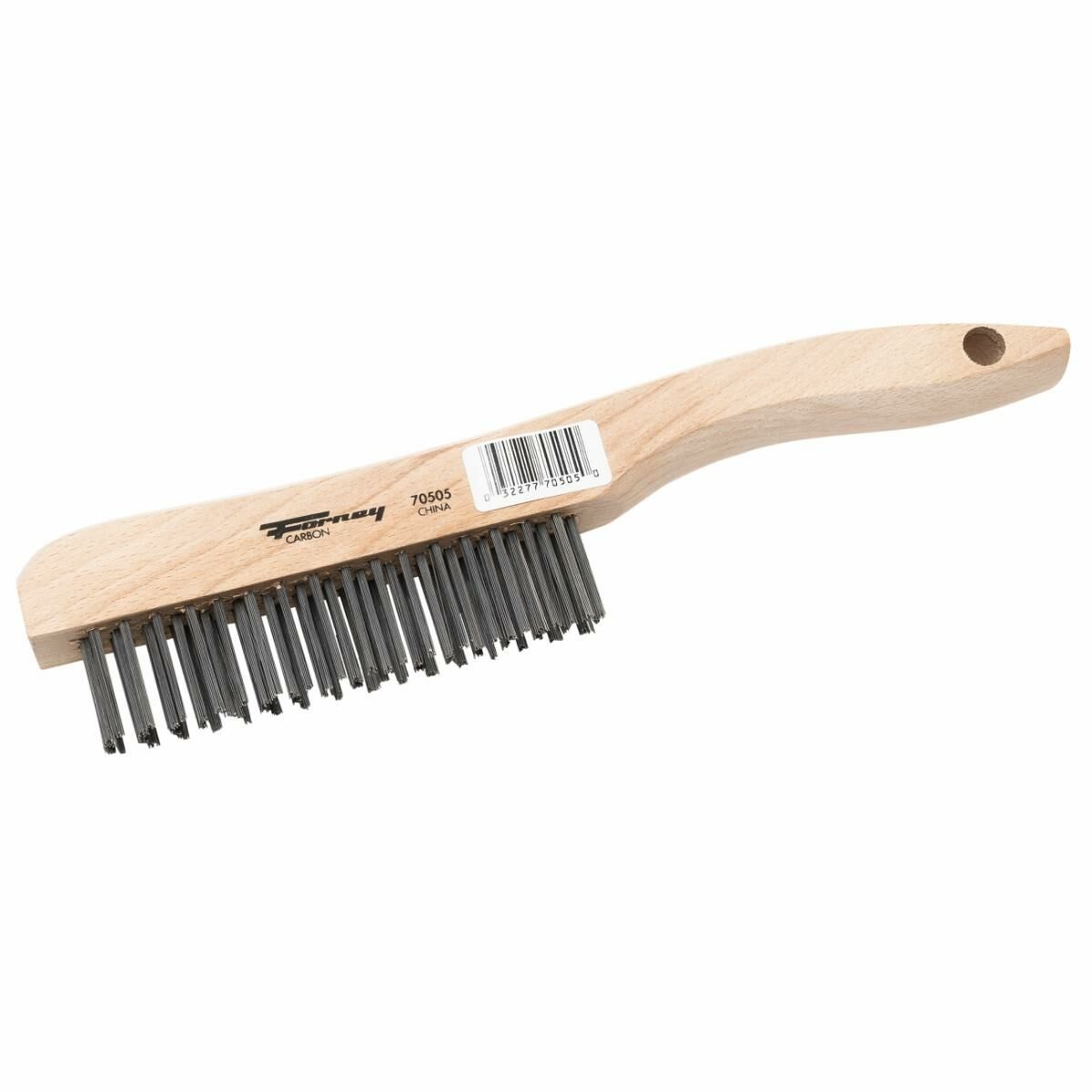 Scratch Brush With Shoe Handle, Carbon, 4 X 16 Rows