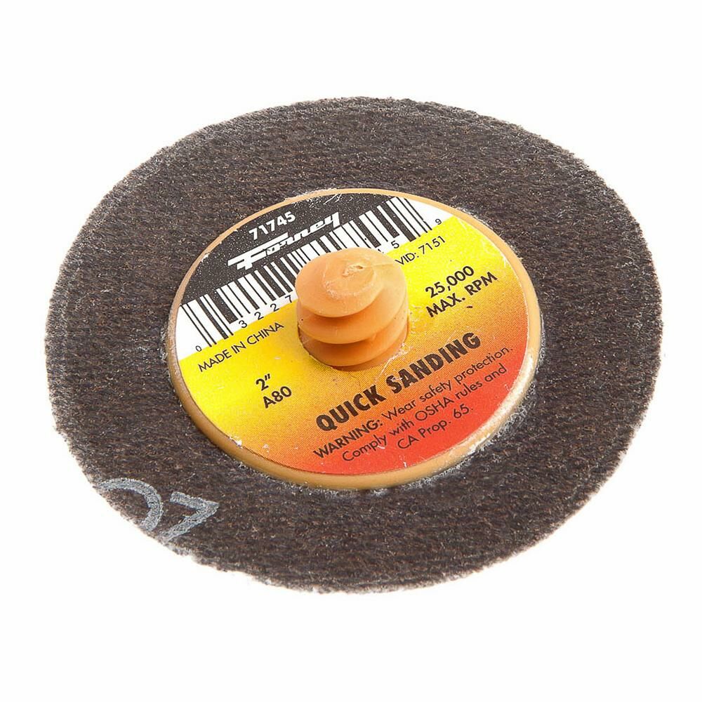 Quick Change Sanding Disc, 2", 80 Grit