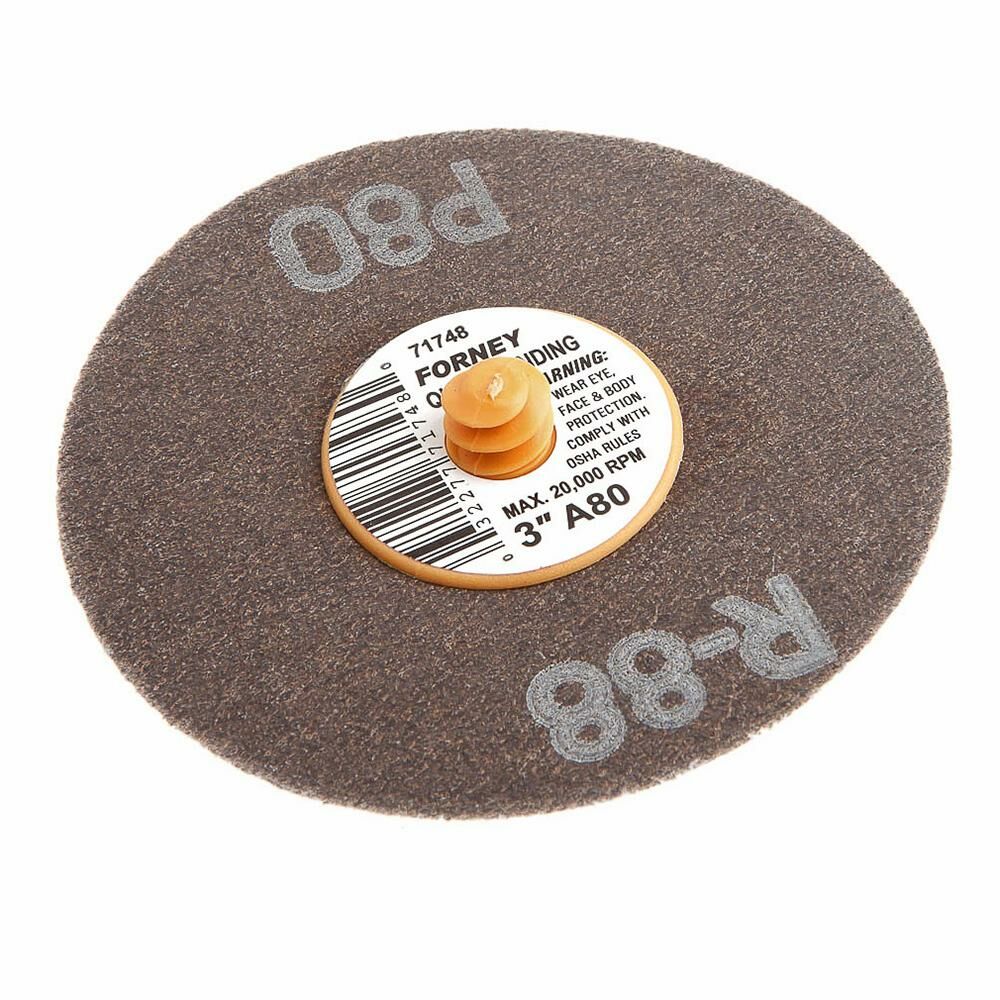 Quick Change Sanding Disc, 3", 80 Grit