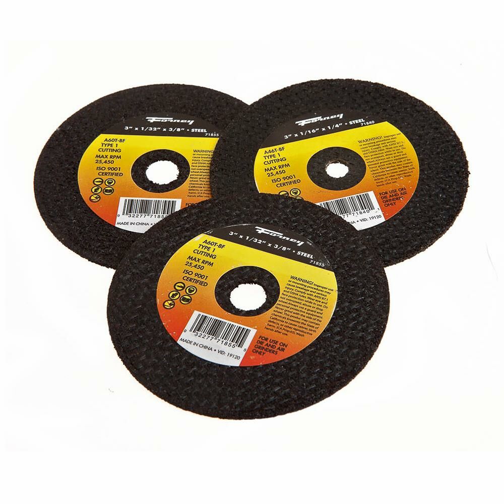 Cut-Off Wheel Kit, 3", 5-Pieces