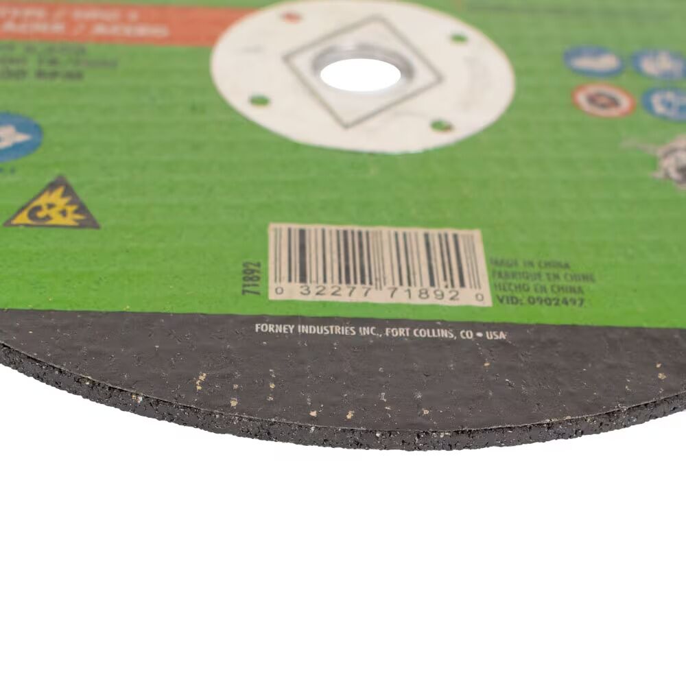 Forney Industries Metal Cut-Off Wheel Type 1, 7-In x 1/8-In x 5/8-In