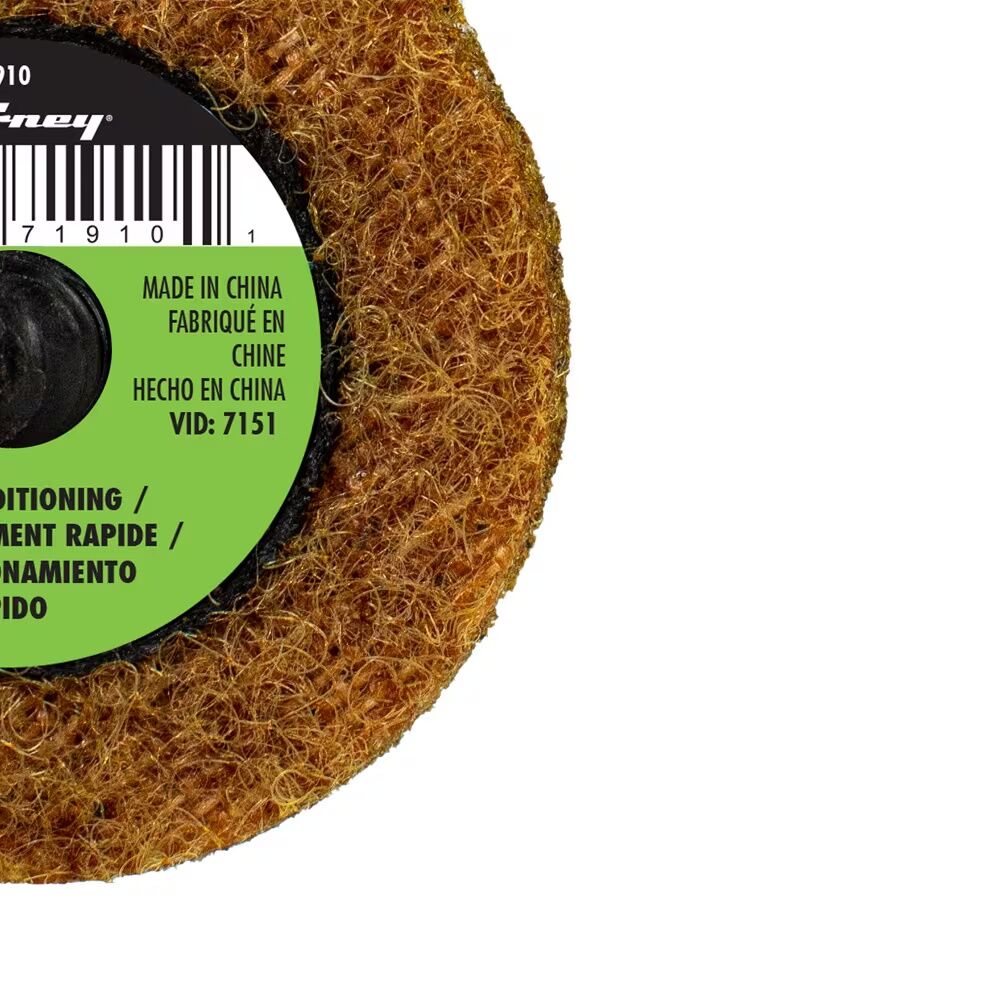 Forney Industries Quick Conditioning Surface Prep Pad Coarse Grit, 2-In