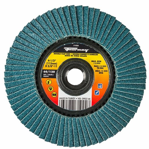 4-1/2" Double-Sided Flap Disc, 60/120 Grits