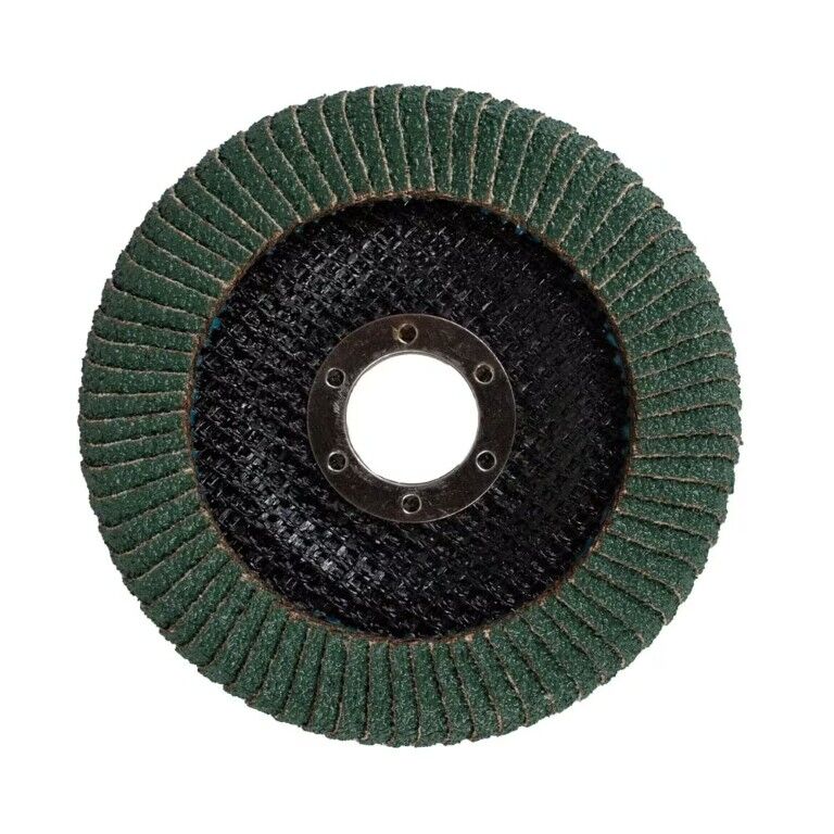 Forney Industries Zirconia Curved Edge Flap Disc Type 27, 40-Grit, 4 1/2-In x 7/8-In