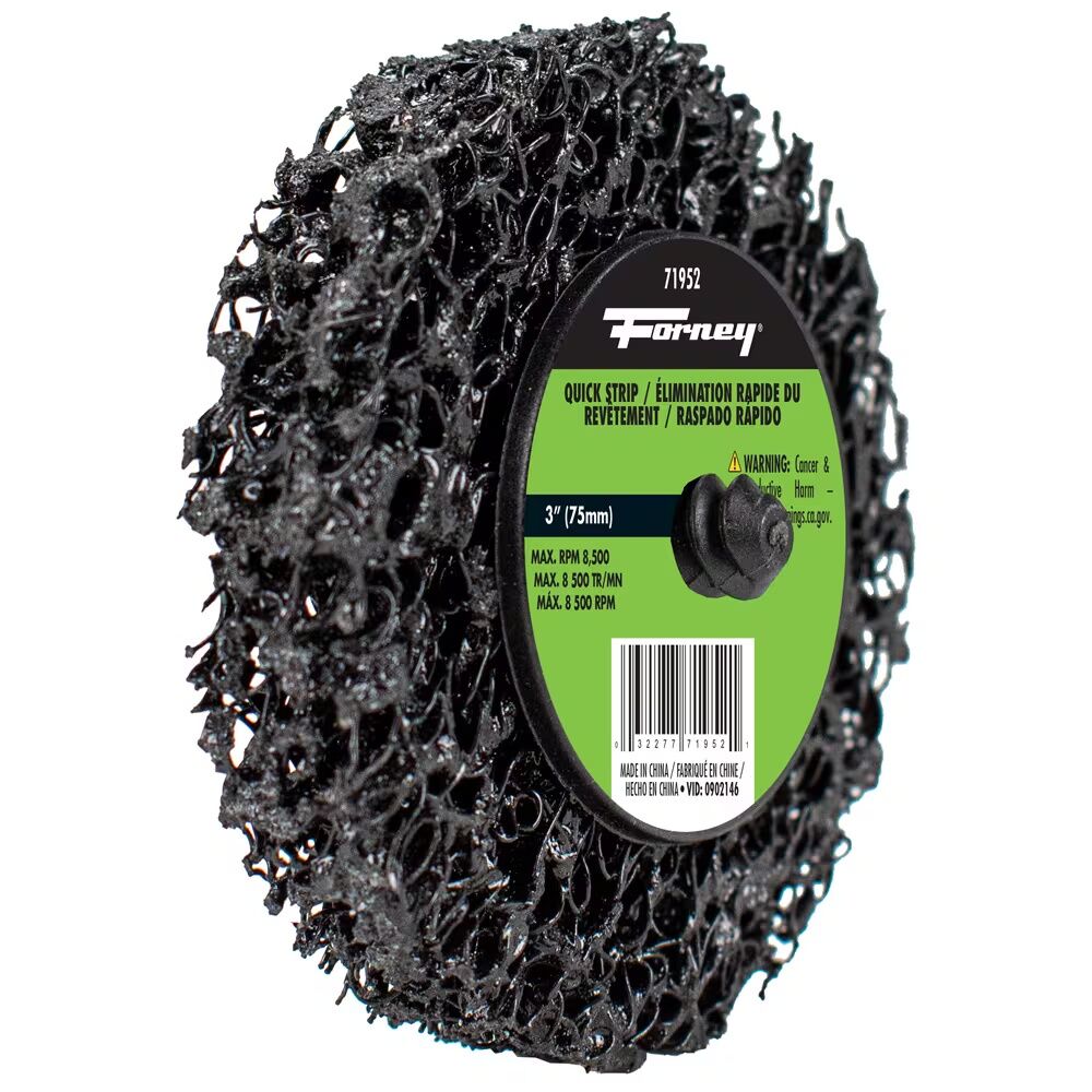 Forney Industries Quick Change Stripping Disc Extra Coarse Grit, 3-In