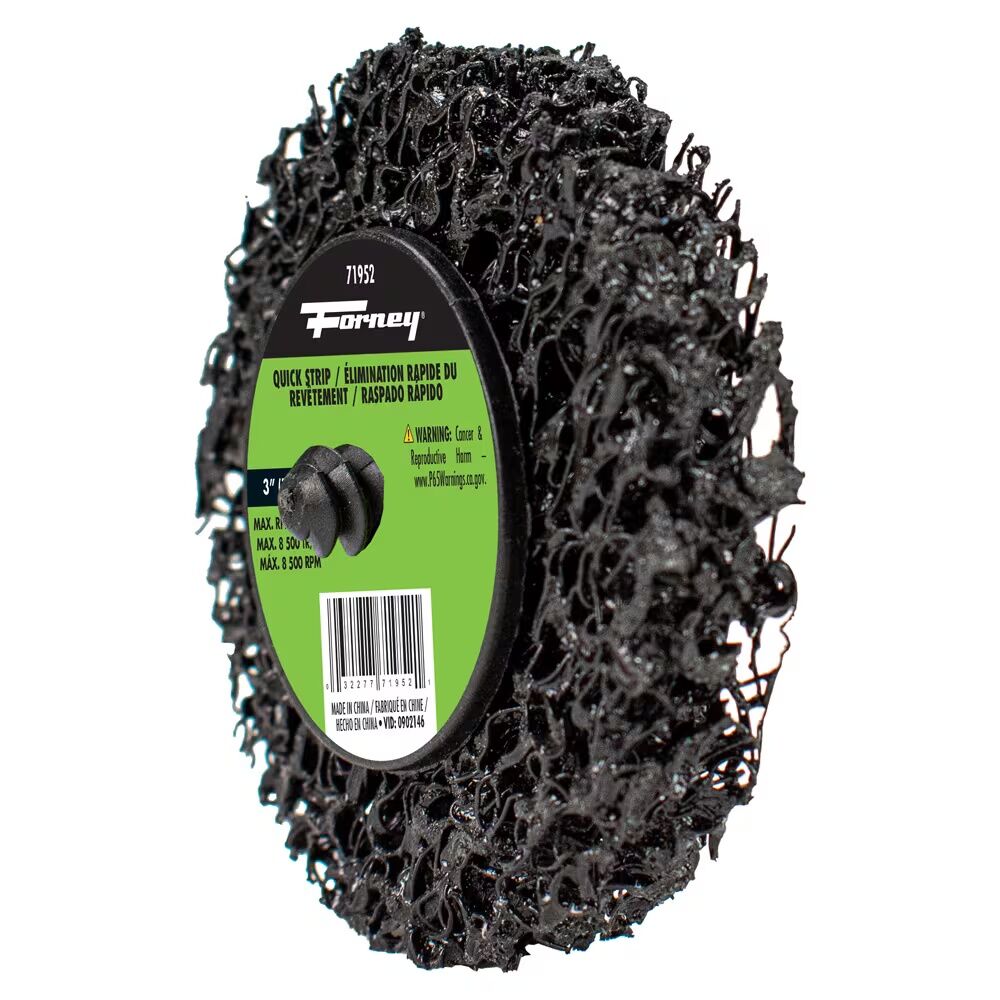 Forney Industries Quick Change Stripping Disc Extra Coarse Grit, 3-In