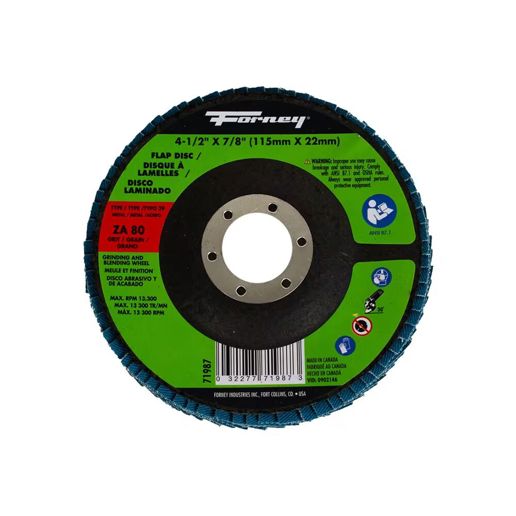 Alfa Tools FDZ77476 4 1/2 x 7/8 60 Grit T29 Zirconia Flap Disc Alfa Tools FDZ77476 4 1/2 x 7/8 60 Grit T29 Zirconia Flap Disc