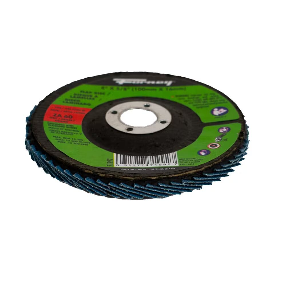 Forney Industries Zirconia Flap Disc Type 29, 60-Grit, 4-In x 5/8-In