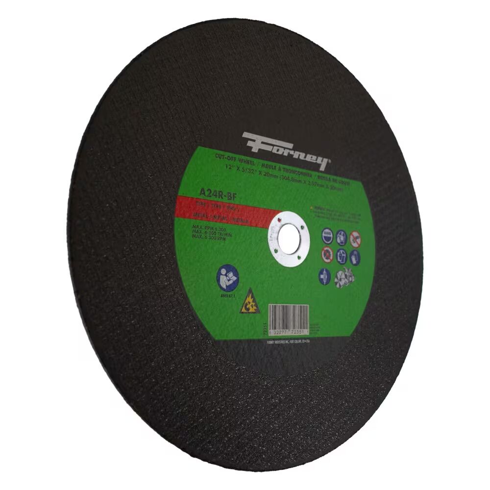 Forney Industries Metal Cutting Wheel Type 1, 12-In x 5/32-In x 20-mm